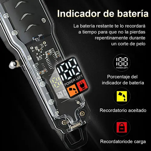 Maquina de afeitar profesional recargable impermeable